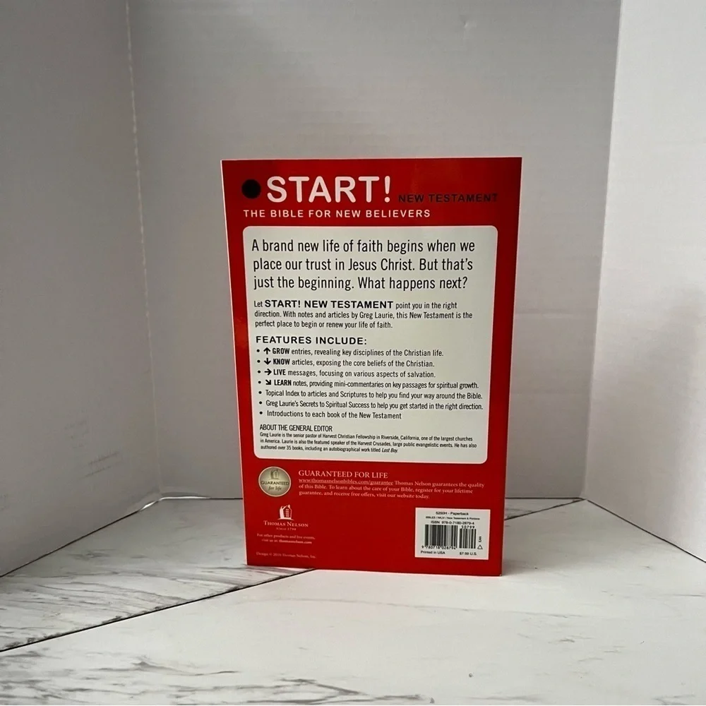Start The Bible or New Believers New Testament  Greg Laurie New King James Versi